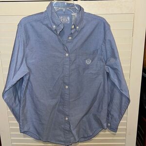 Carolina blues, long sleeve button down size medium